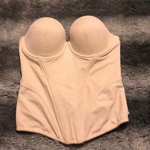 Corset strapless bra